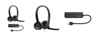 Logitech Usb Headset H390 With Noise Cancelling Mic And 4 Port Usb Hub